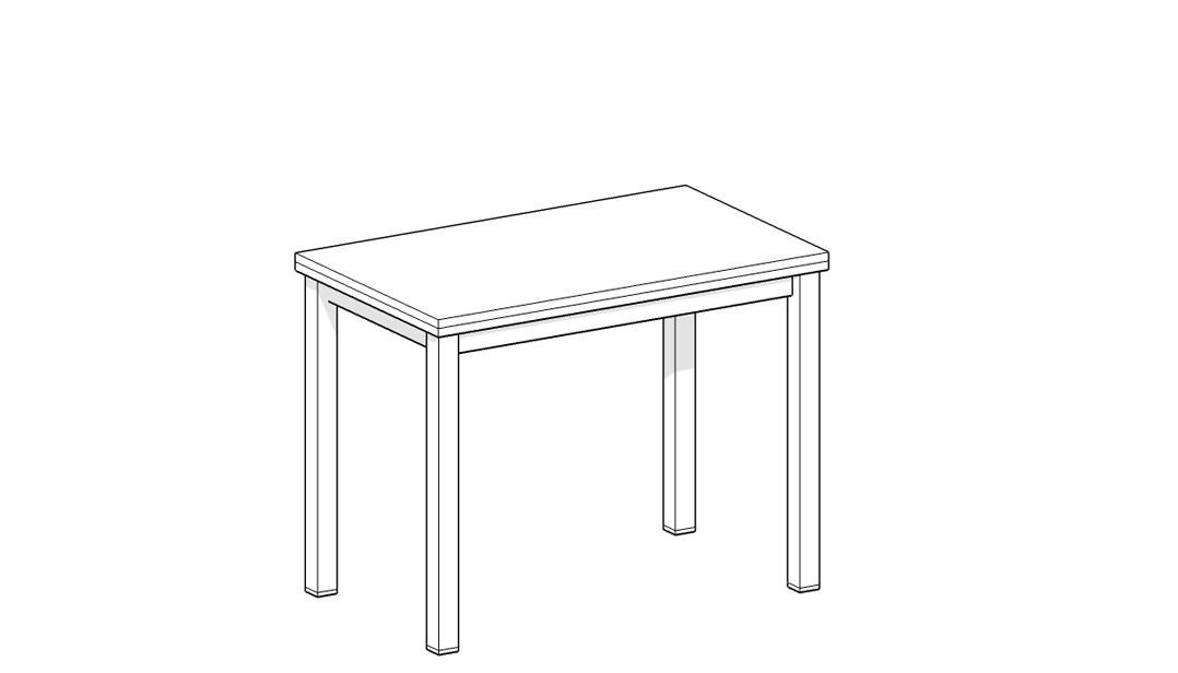 Apertura mesa de cocina de libro colores