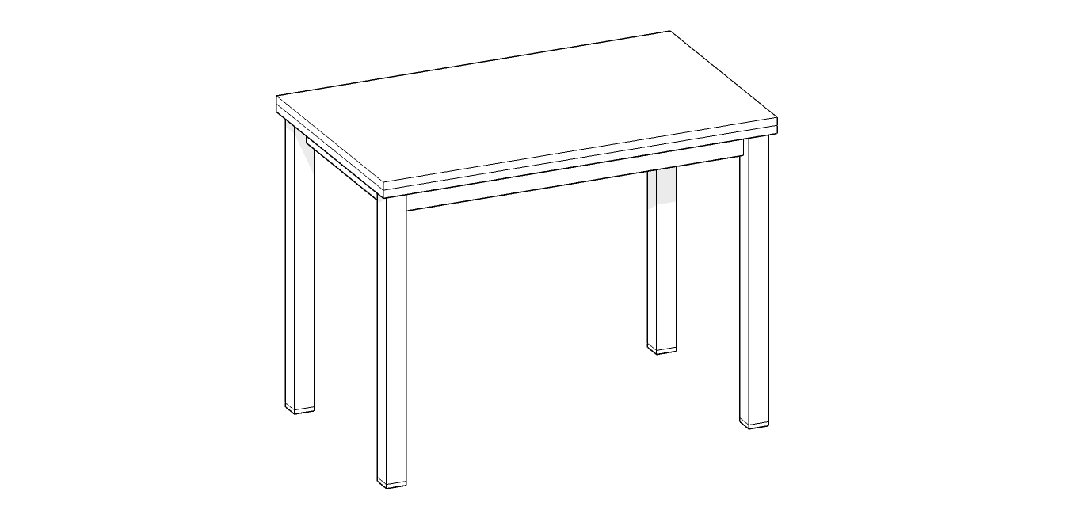 Apertura mesa extensible frontal