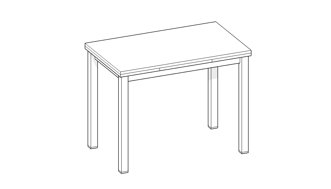 Apertura mesa extensible lateral